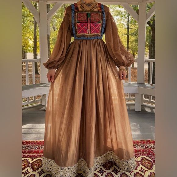 Dresses & Skirts - Ethereal Brown Afghan dress